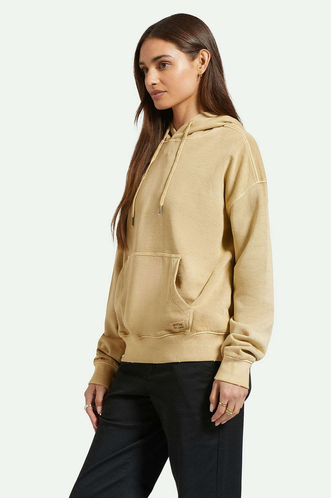 Women's Side Fit | Cross Loop French Terry Hoodie - Sand