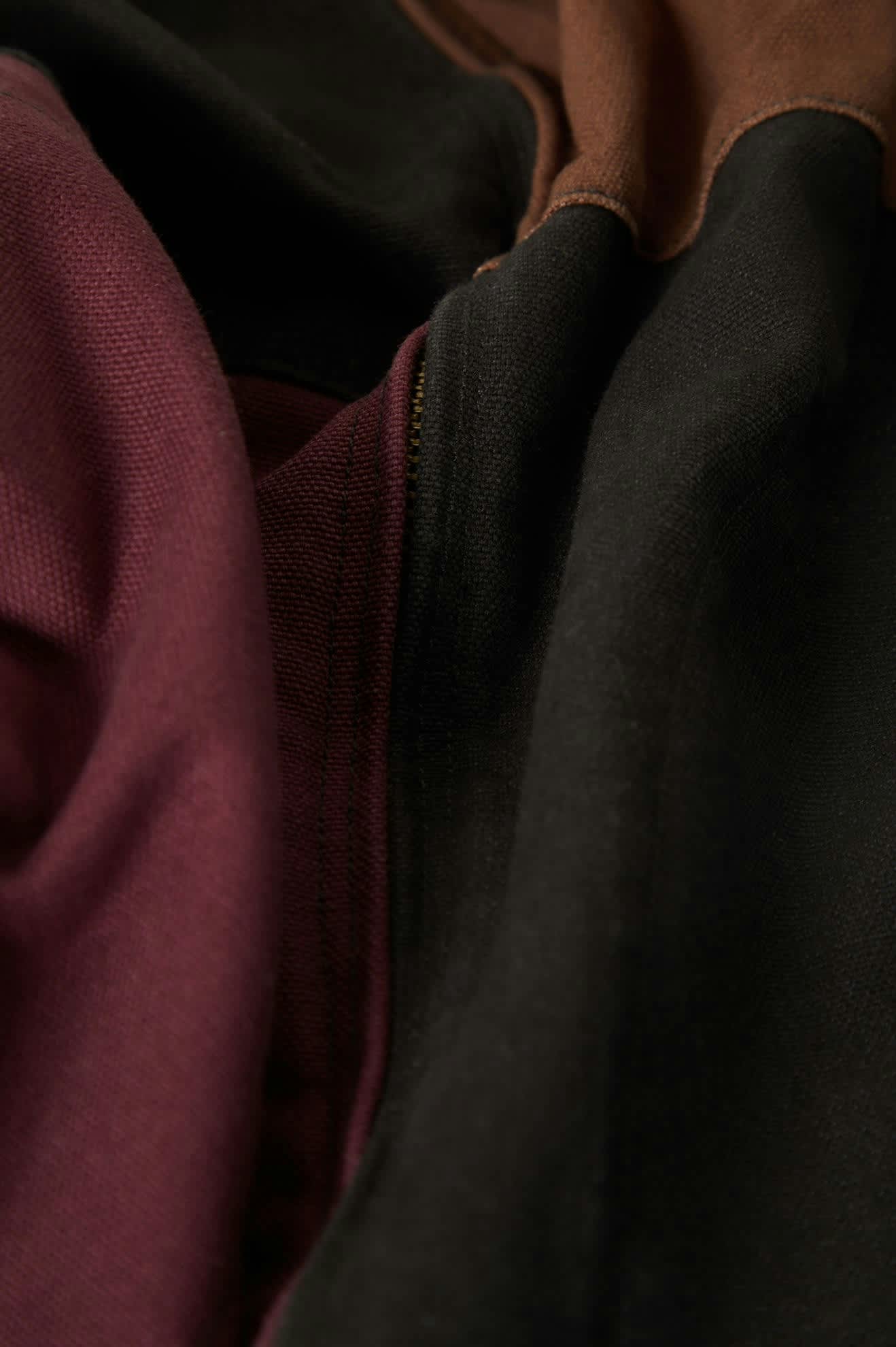 Women's Mechanic Women's Garage Jacket in the color Port/Black/Pinecone Brown - Additional Laydown image