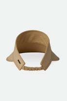 Brixton Women's Newport Straw Visor - Natural/Natural | Back
