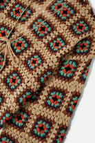 Women's Crochet Knit Kimono in the color Multi Color - Additional Laydown image