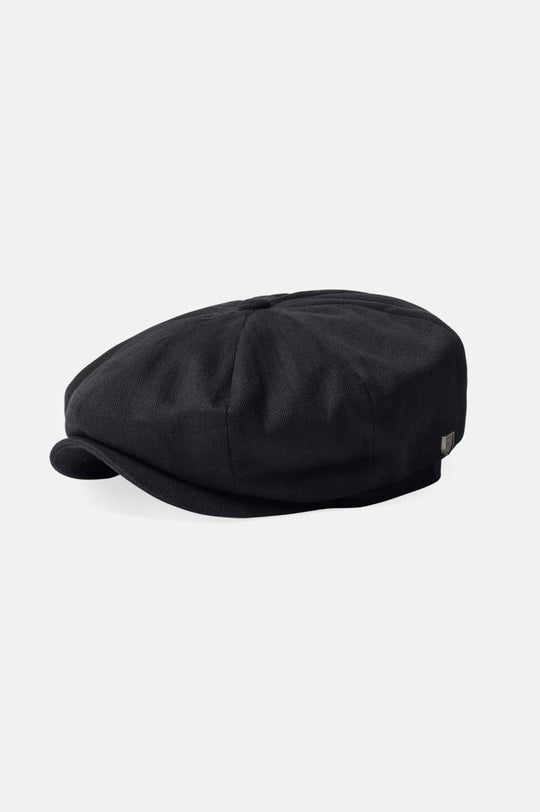 Brixton Unisex Brood Baggy Newsboy Cap - Black | Main