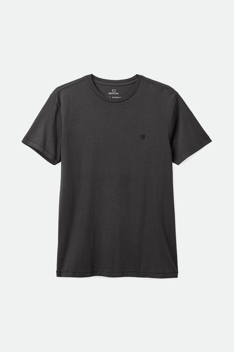 Brixton Unisex Vintage Reserve S/S Tee - Black Sol Wash | Profile