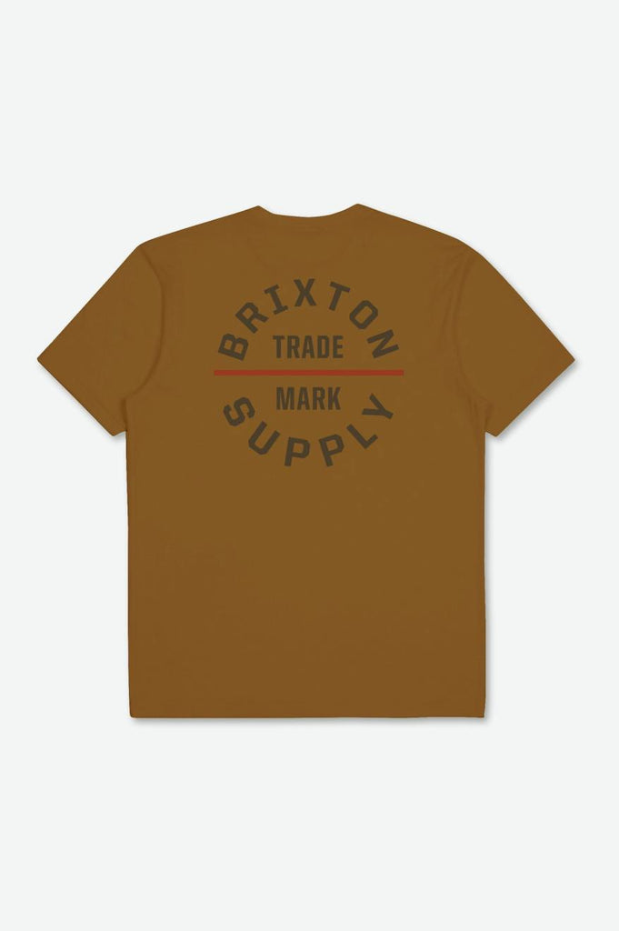 Brixton Oath V S/S Standard Tee - Golden Brown/Desert Palm/Barn Red