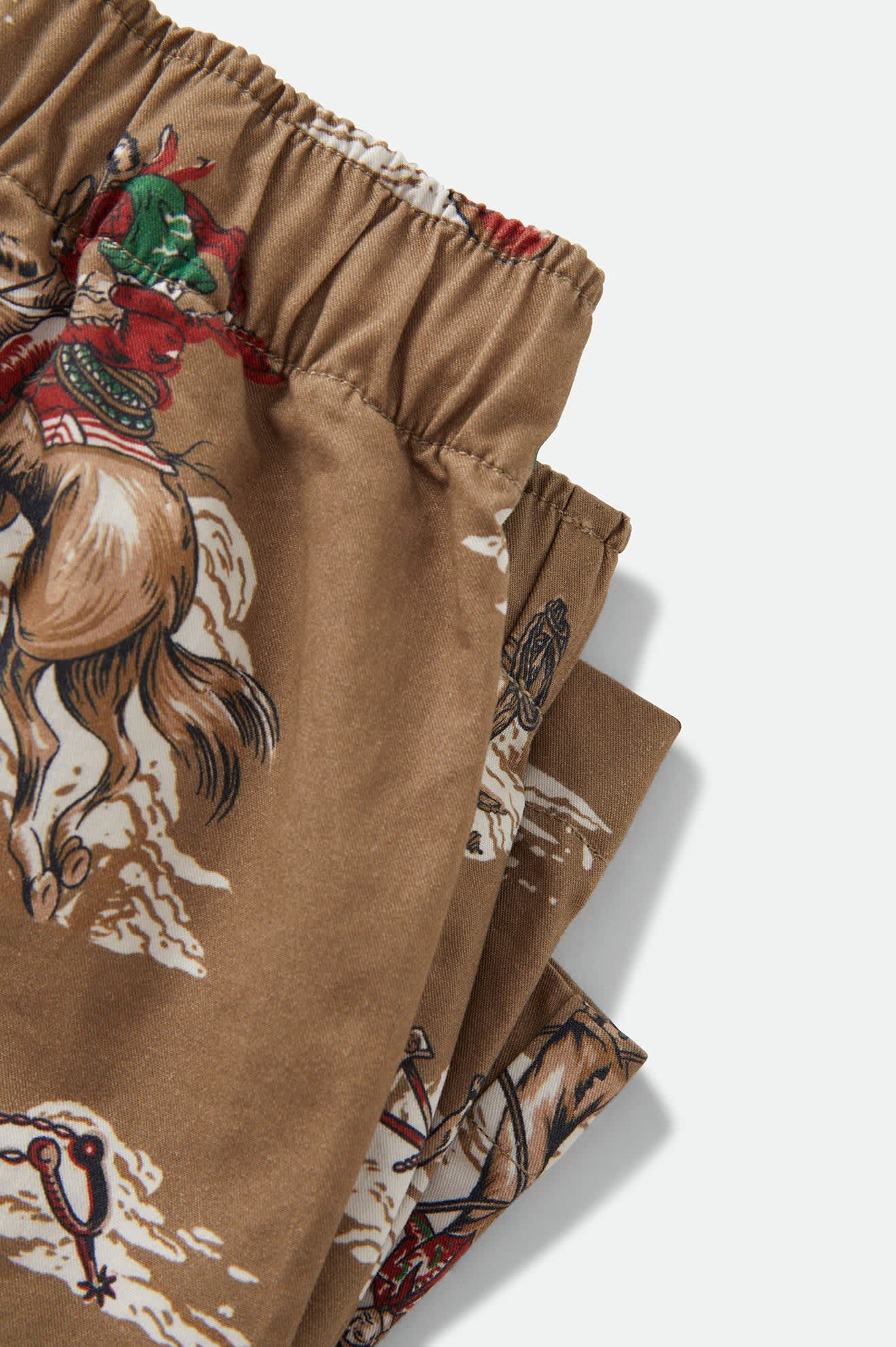 Women's Everyday Women's Short in the color Mid Century Cowboy Print - Additional Laydown image