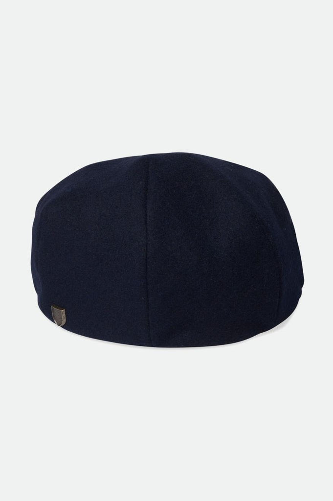 Brixton Hooligan Baggy Reserve Melton Wool Driver Cap - Washed Navy/Light Brown