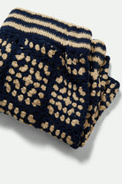 Women's Crochet Short in the color Mood Indigo/Off White - Additional Laydown image