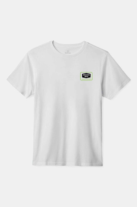 Brixton Men's Neon Fallbrook S/S Standard T-Shirt - White | Main