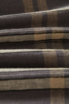 Men's Charter Linen Blend S/S Shirt in the color Charcoal/Beige Plaid - Additional Laydown image