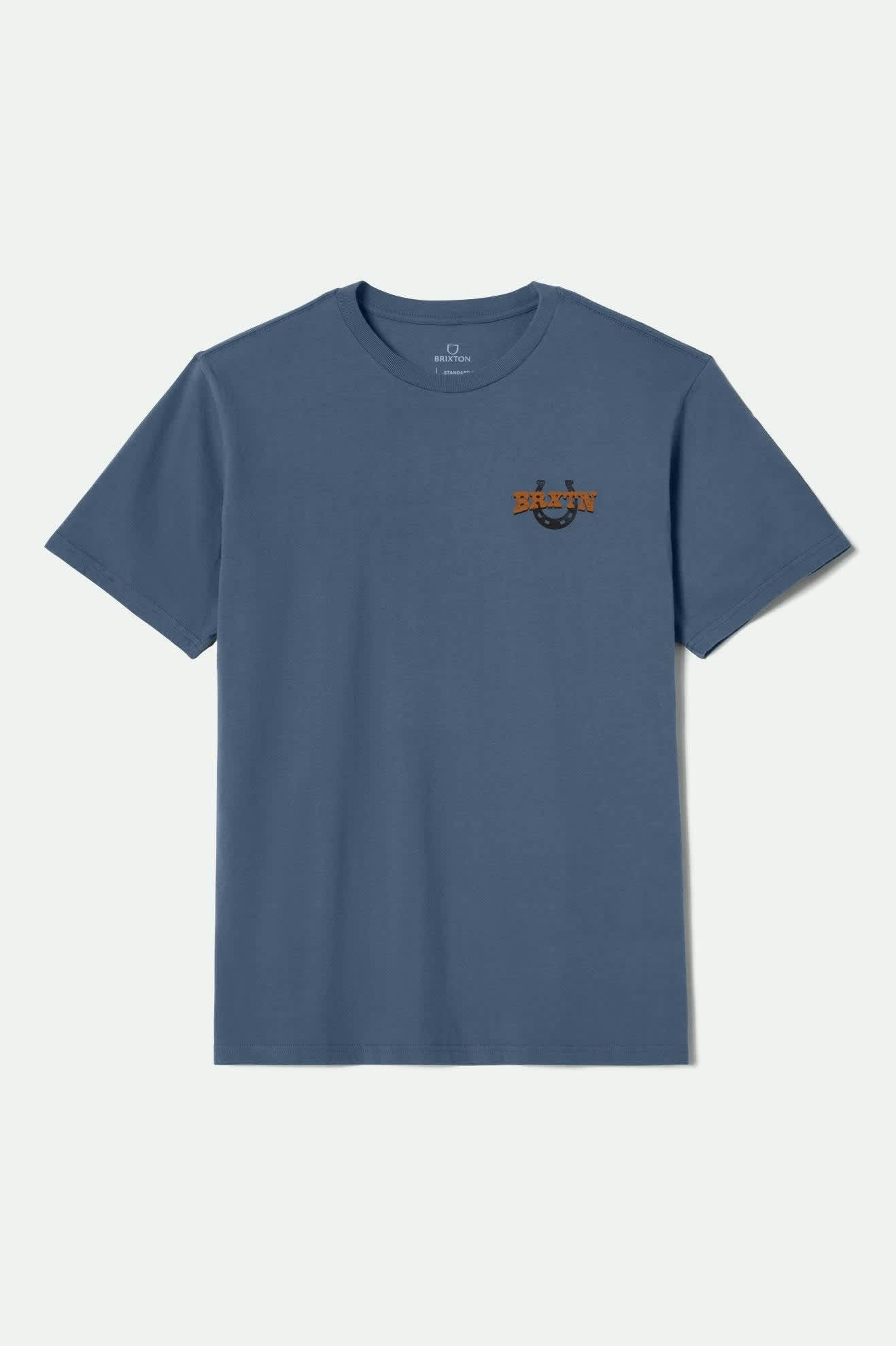 Men's Roughstock S/S Standard T-Shirt in the color Harbor Blue - Front Product View
