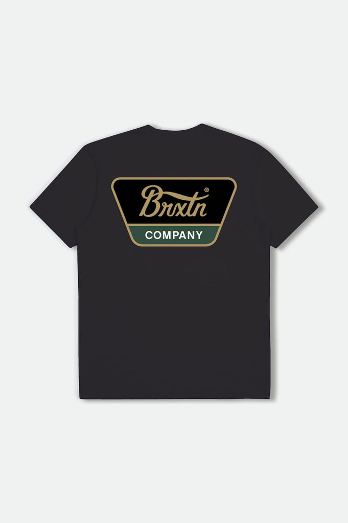 Brixton Linwood S/S Standard Tee - Black/Antelope/Pine Needle