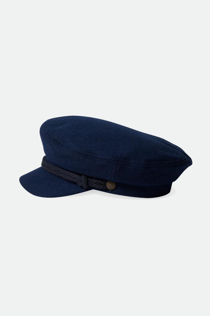 Brixton Fiddler Fisherman Cap - Washed Navy/Black