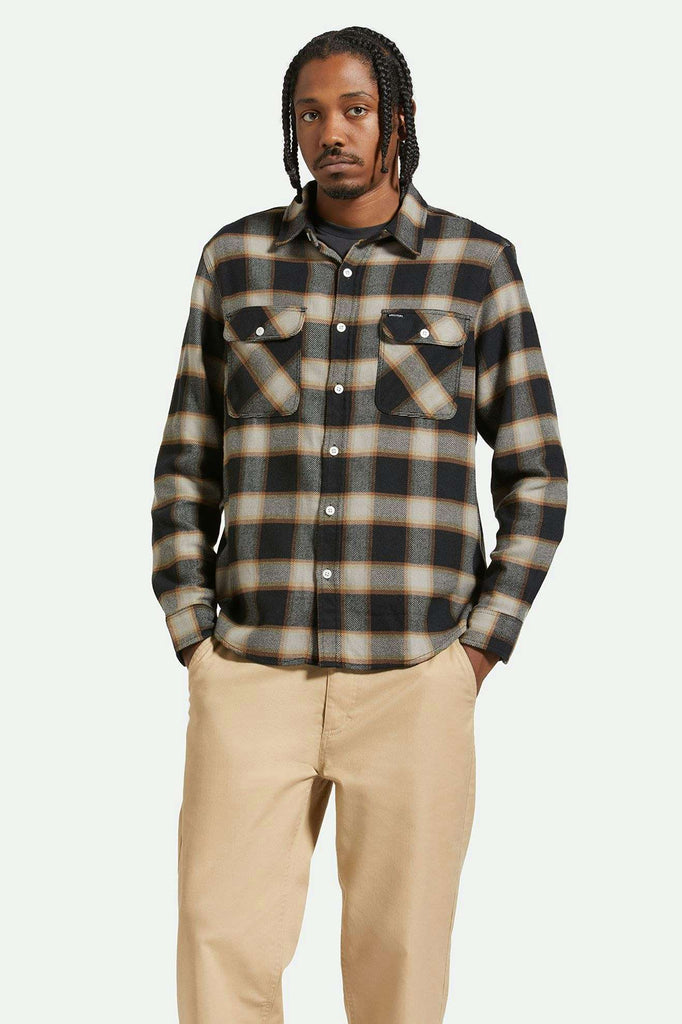 Men's Front Fit | 20th Anniversary Bowery L/S Flannel - Black/Cream