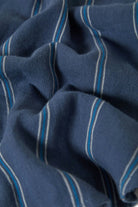 Women's Wandering L/S Overshirt in the color Berring Sea/White - Additional Laydown image