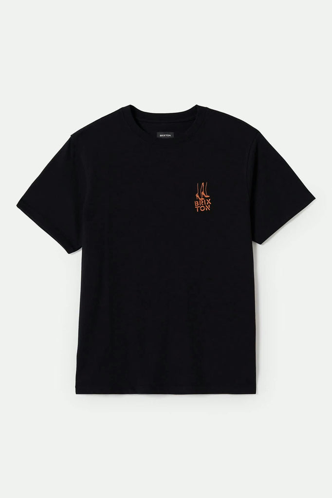 Men's Rose Heavyweight S/S Standard T-Shirt in the color Black Classic Wash - Front Product View