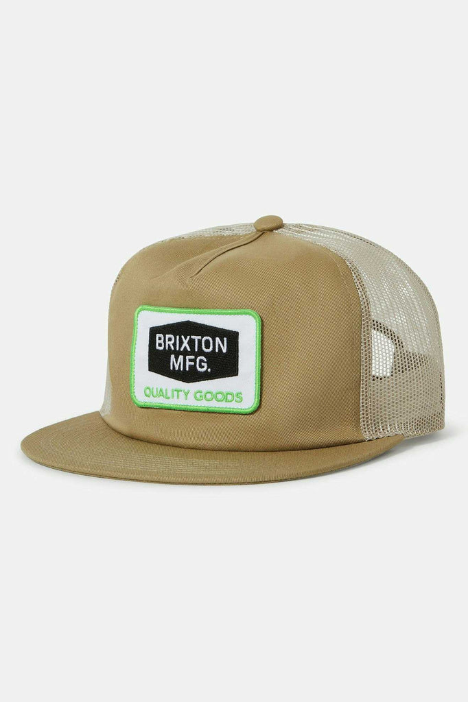 Brixton Unisex Neon Fallbrook HP Snapback - Khaki/Green/Khaki | Main