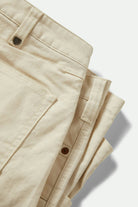 Men's Builders Carpenter Baggy Short in the color Egret White - Additional Laydown image
