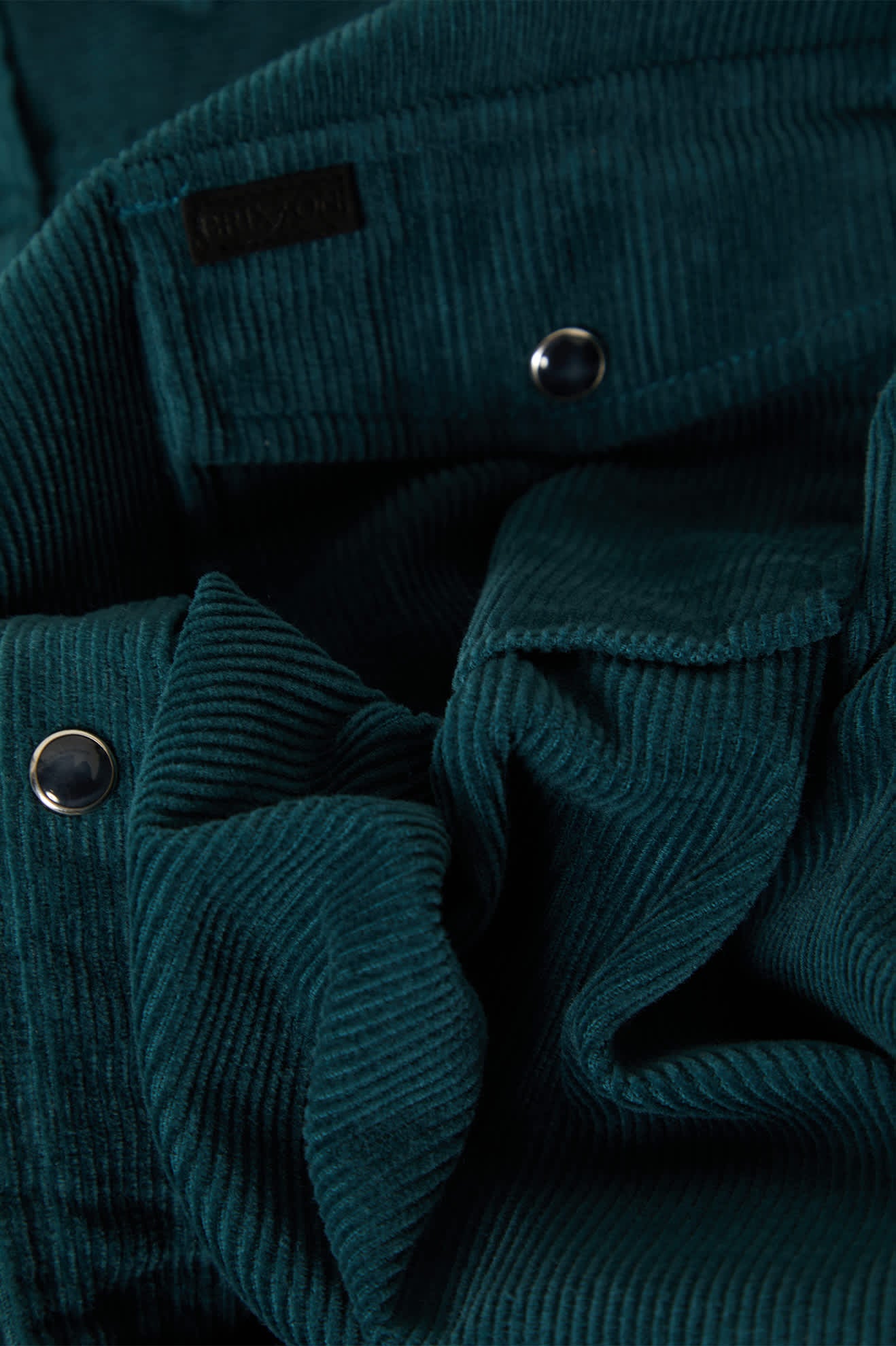 Men's New West Relaxed Overshirt in the color Night Sage Corduroy - Additional Laydown image