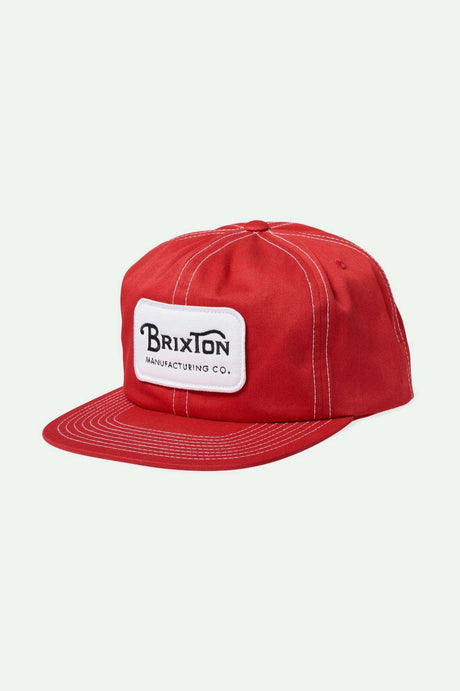 Brixton Men's Grade Snapback - Red | Main