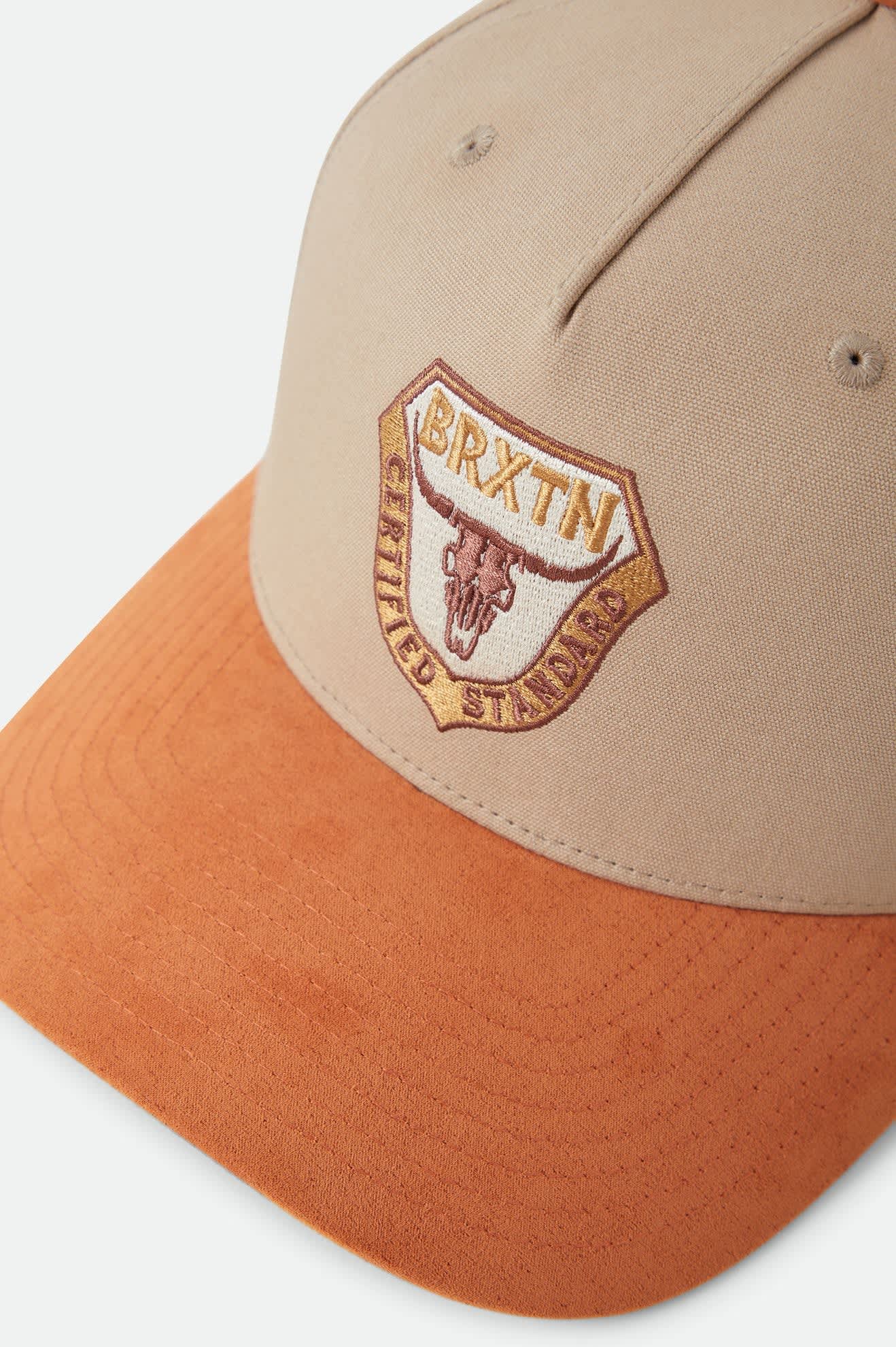 Unisex Fraser Snapback in the color Olive Stone - Additional Laydown image