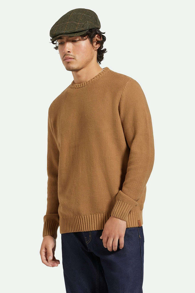 Men's Front Fit | Jacques Waffle Knit Sweater - Tiger's Eye