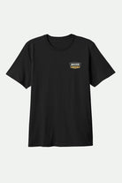 Men's Regal S/S Standard T-Shirt in the color Black/Off White/Metal Bronze - Front Product View