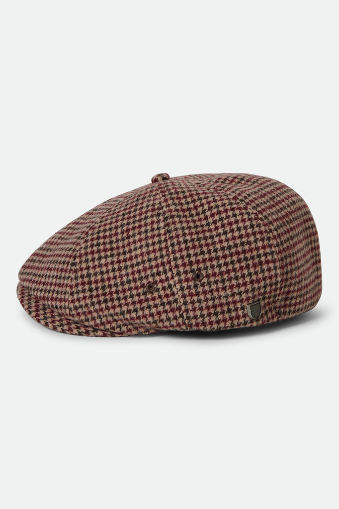 Brixton Brood Lightweight Newsboy Cap - Cranberry Juice/Sepia