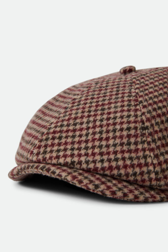 Brixton Brood Lightweight Newsboy Cap - Cranberry Juice/Sepia