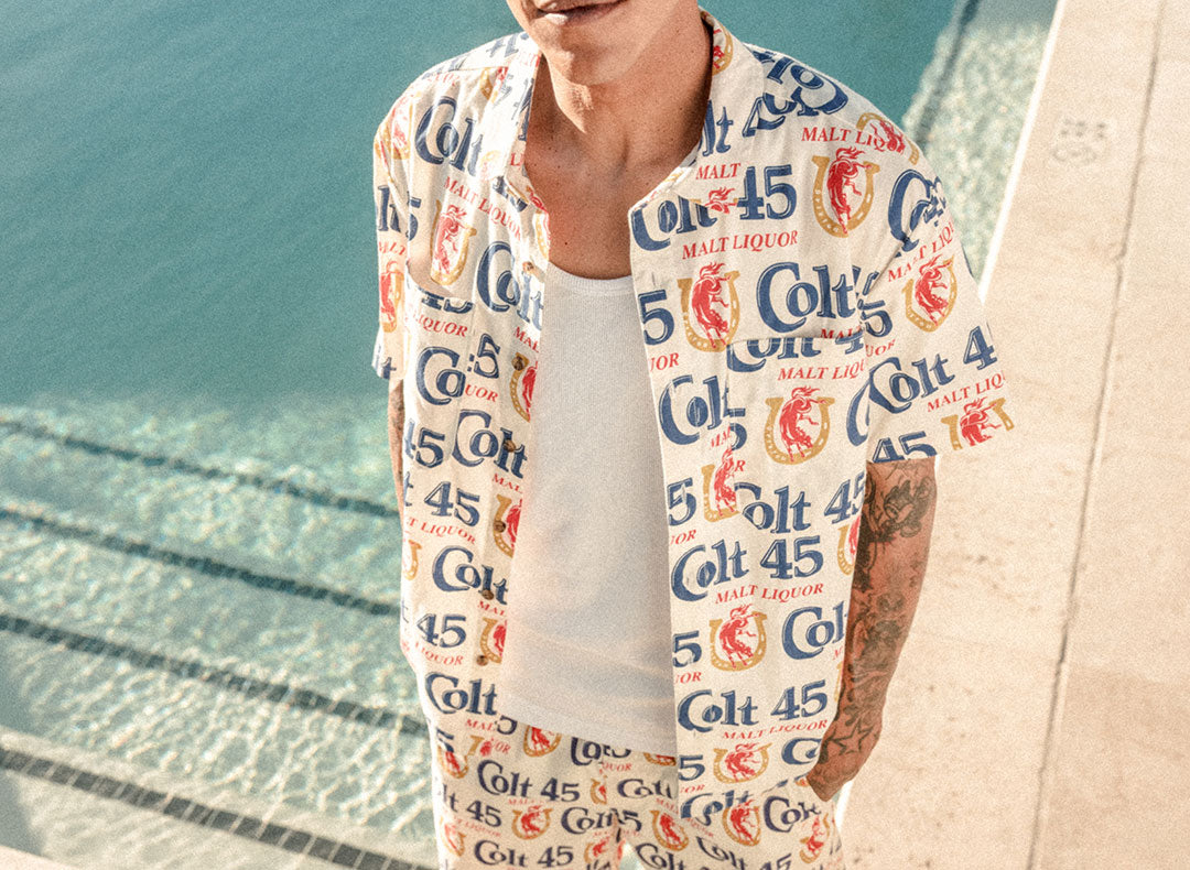 Men's Colt 45 X Brixton Short Sleeve Shirt in Multi – Brixton Europe