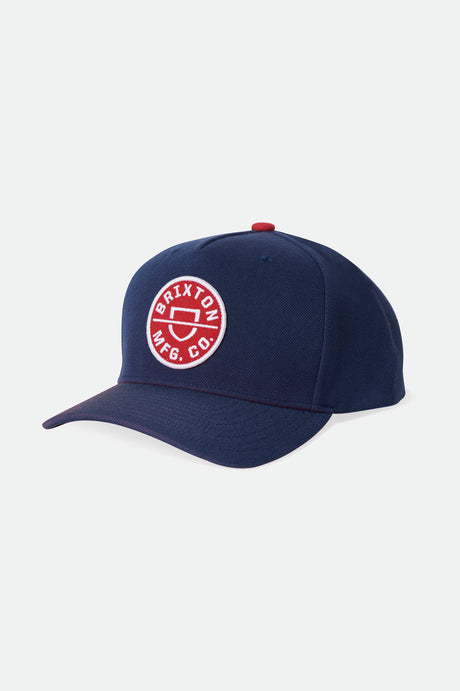 Crest C Netplus MP Snapback - Washed Navy/Red