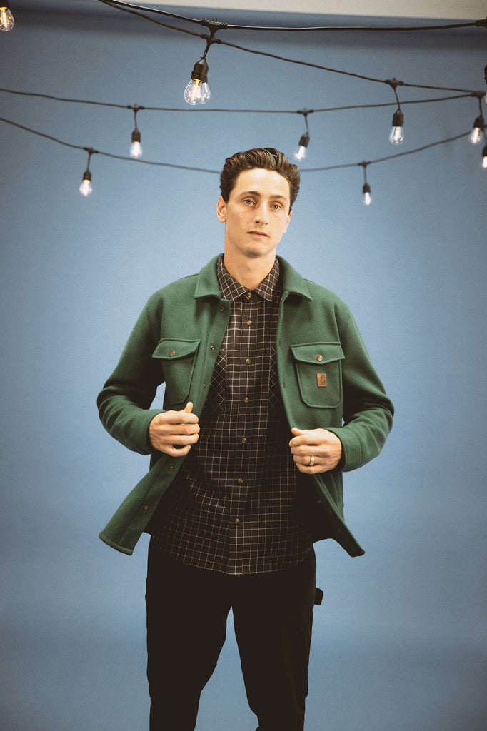 Brixton Durham Felted Stretch Jacket - Pine Needle