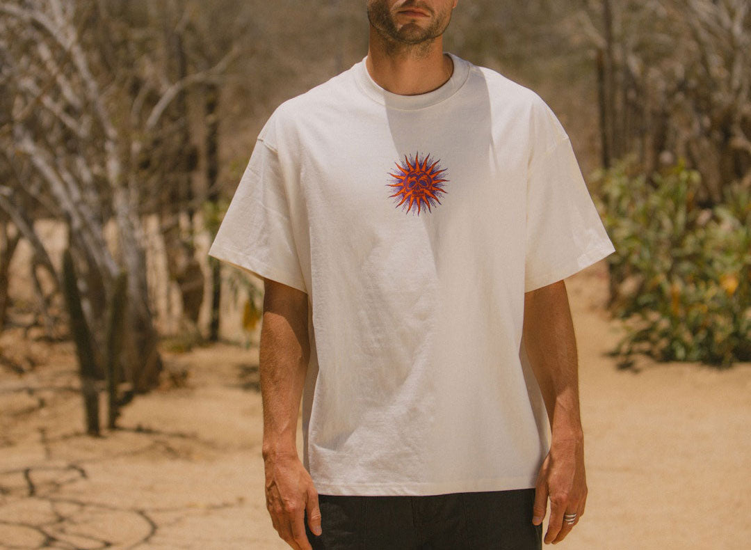 Men's Zephyr Short Sleeve Oversized Shirt in Cream – Brixton Europe