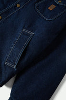 Men's Durham Sherpa Lined Jacket in the color Medium Wash Denim - Additional Laydown image