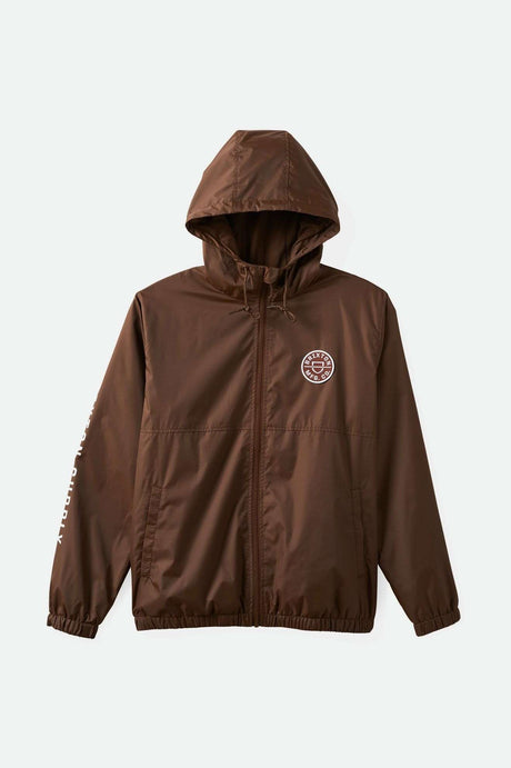 Brixton Men's Claxton Crest Lightweight Jacket - Pinecone Brown | Main