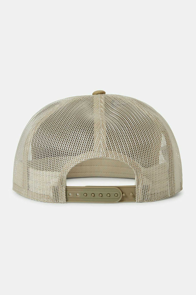 Brixton Unisex Neon Fallbrook HP Snapback - Khaki/Green/Khaki | Back