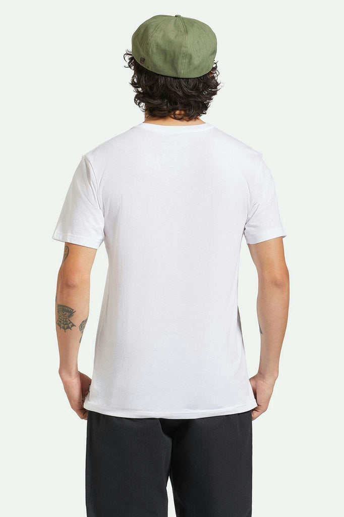 Men's Back Fit Image | Fender Volume S/S Pocket T-Shirt - White