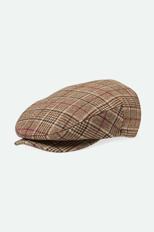 Unisex 20th Anniversary Hooligan Flat Cap in Brown Plaid – Brixton