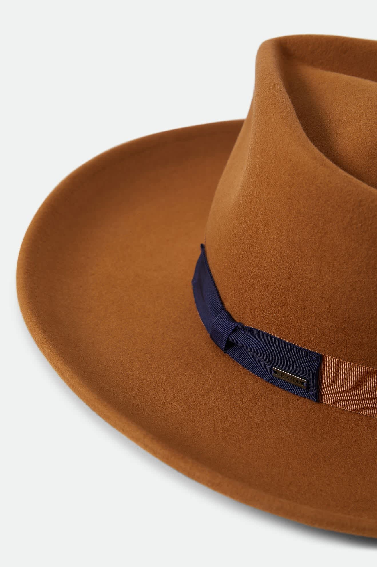 Women's Monet Fedora in the color Washed Copper - Additional Laydown image