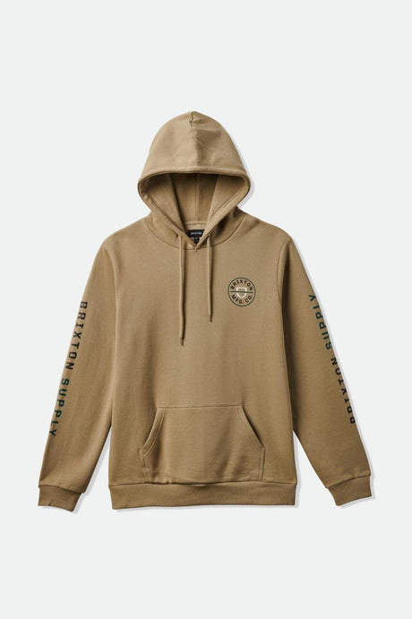 Crest Fleece Hood - Oatmeal/Pine Needle