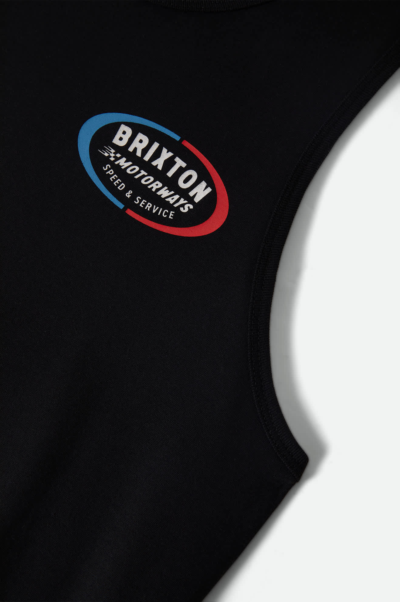 Men's Rhett Tank Top in the color Black - Additional Laydown image