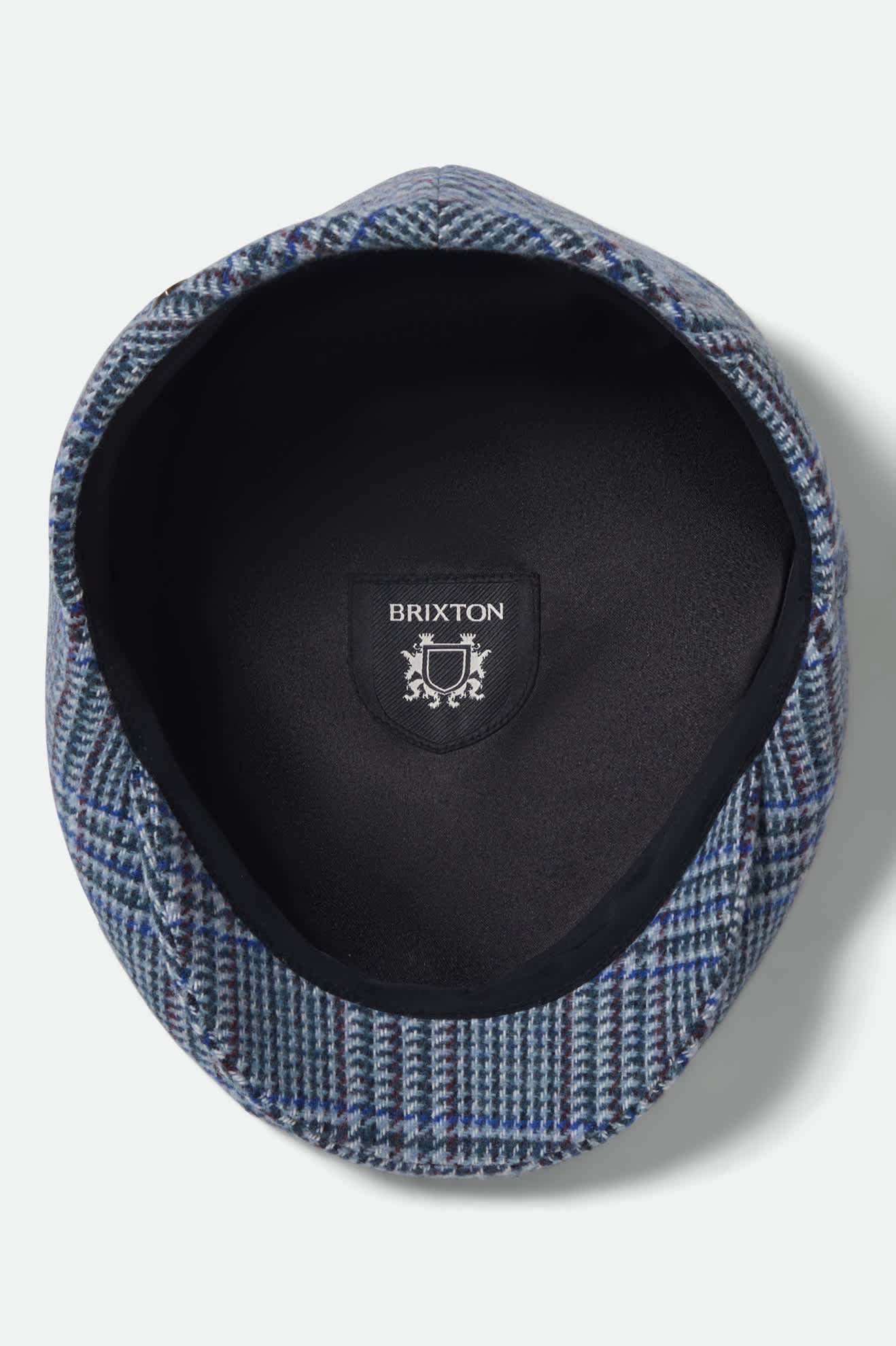 Unisex Hooligan Flat Cap in the color Celadon Green/Royal Plaid - Additional Laydown image