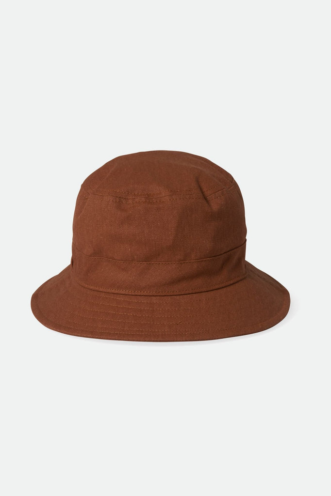 Brixton Unisex Woodburn Packable Bucket Hat - Terracotta Sol Wash | Back