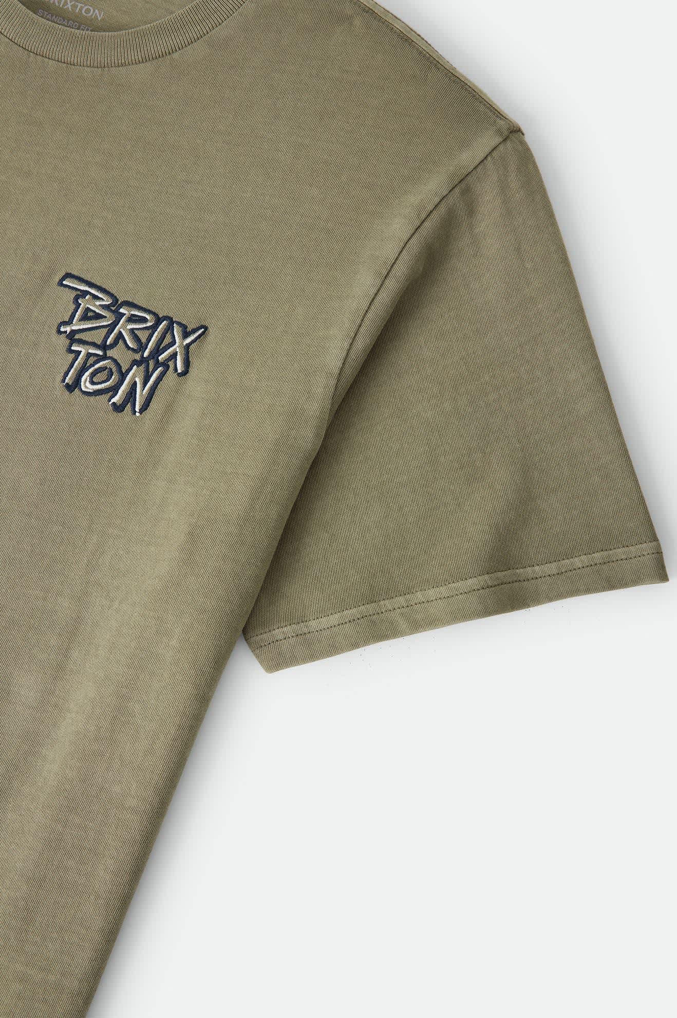Men's Rockton Standard T-Shirt in the color Olive Surplus Worn Wash - Additional Laydown image