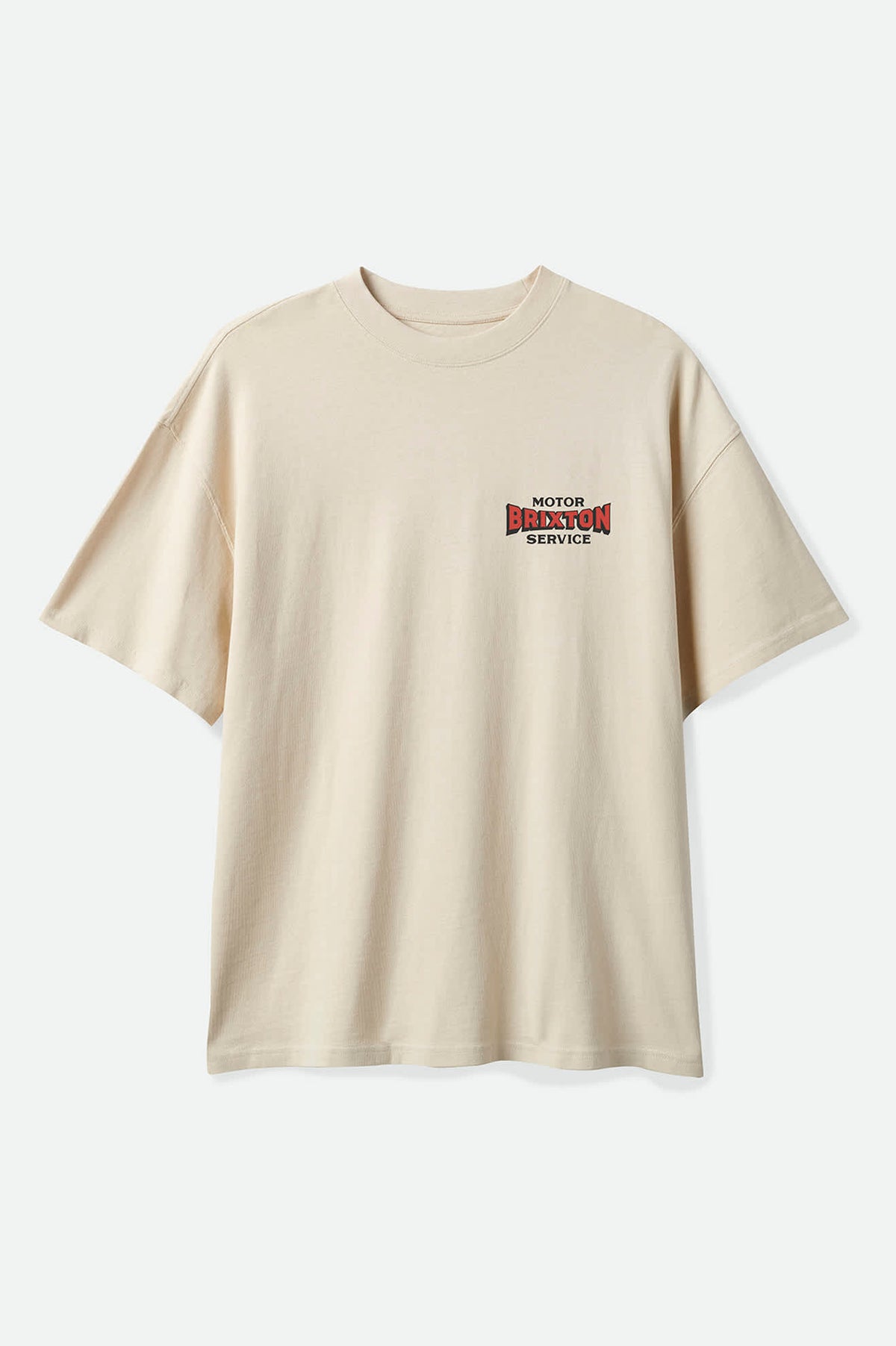 Men's Motorized Oversized T-Shirt in the color Cream - Front Product View
