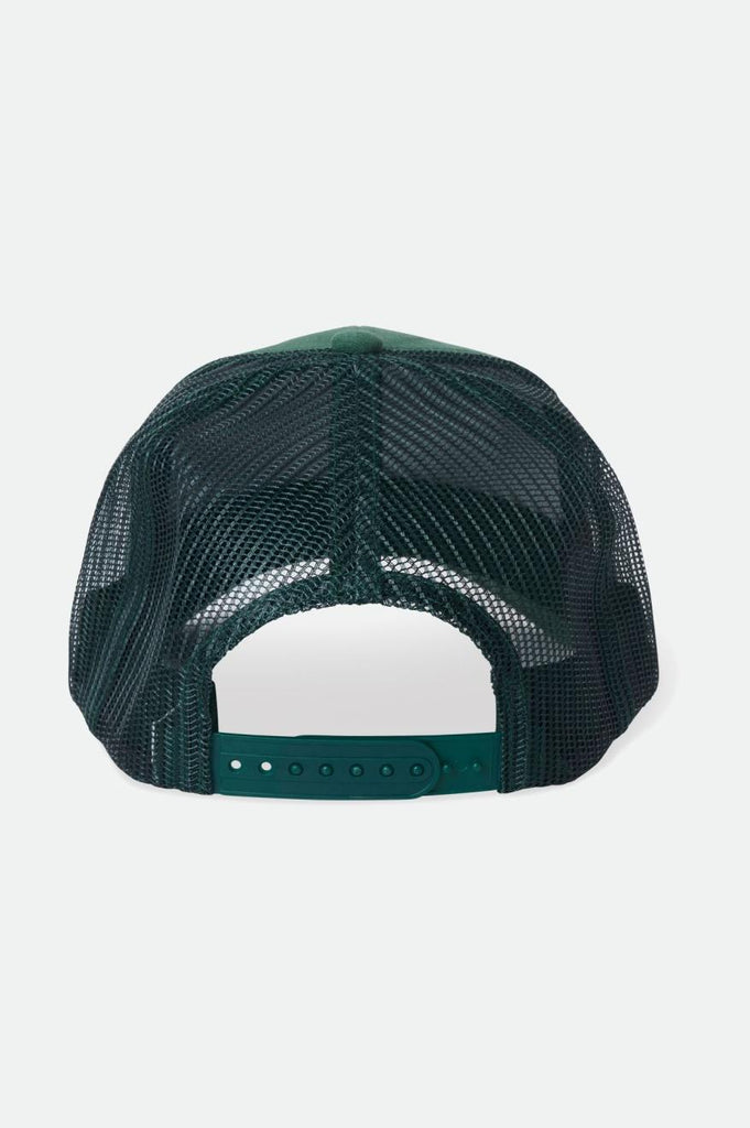 Brixton Rival Stamp Netplus MP Trucker Hat - Pine Needle/Pine Needle