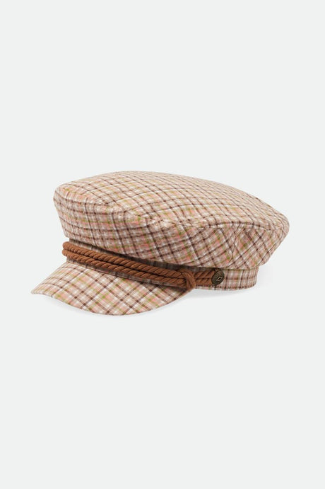 Fiddler Fisherman Cap - Sand Plaid