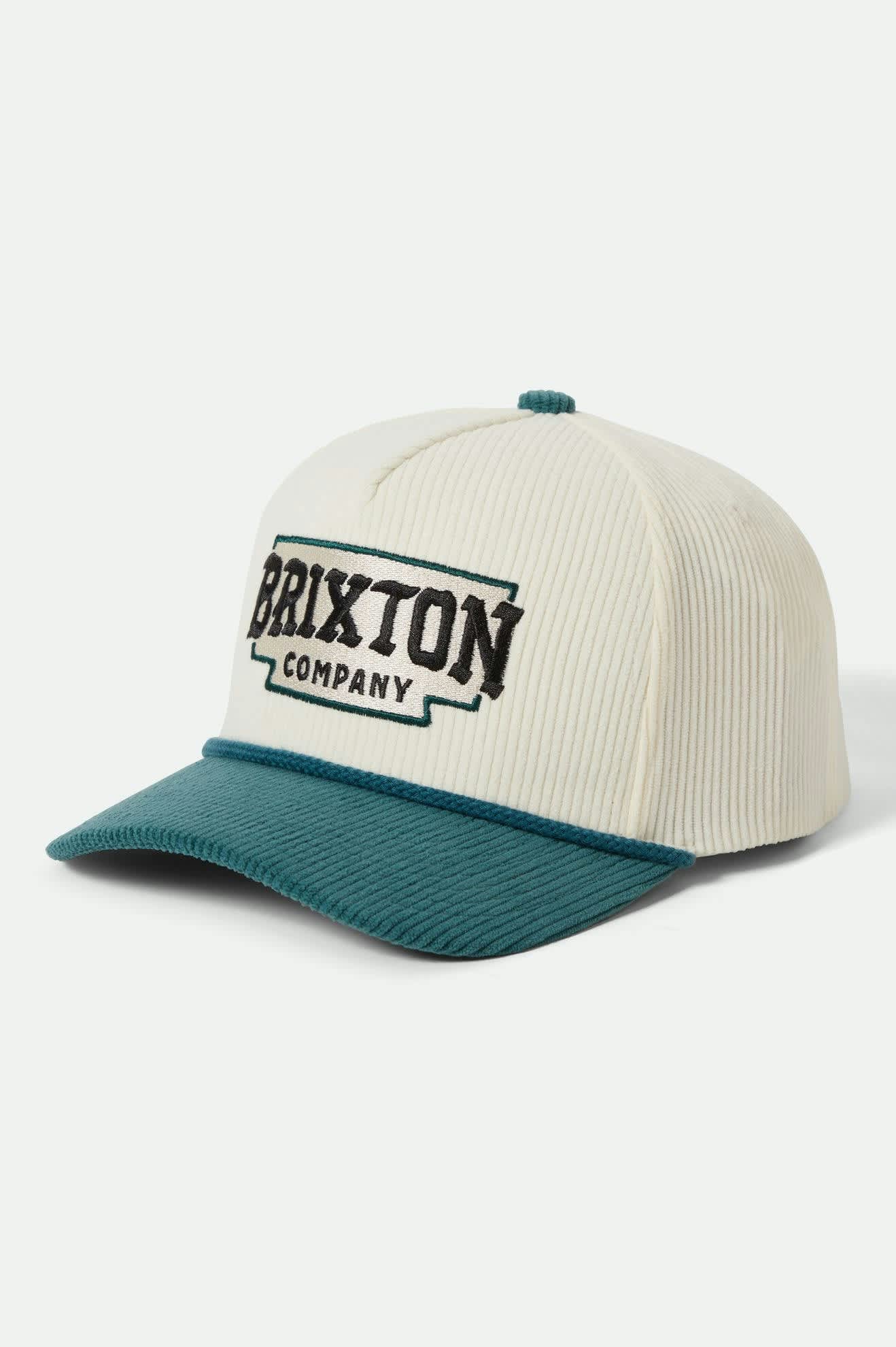 Unisex Pierson Netplus Snapback in the color Night Sage/Off White Corduroy - Front Product View