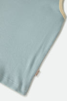Women's Ringer Organic A-Tank in the color Sea Grass/Waxed Paper - Additional Laydown image