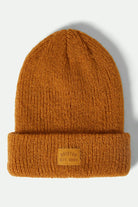 Women's Woodburn Women's Tall Brushed Beanie in the color Spruce Yellow - Front Product View