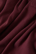 Women's Carefree Organic Garment Dye Perfect T-Shirt in the color Port - Additional Laydown image