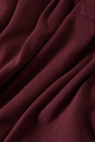 Women's Carefree Organic Garment Dye Perfect T-Shirt in the color Port - Additional Laydown image